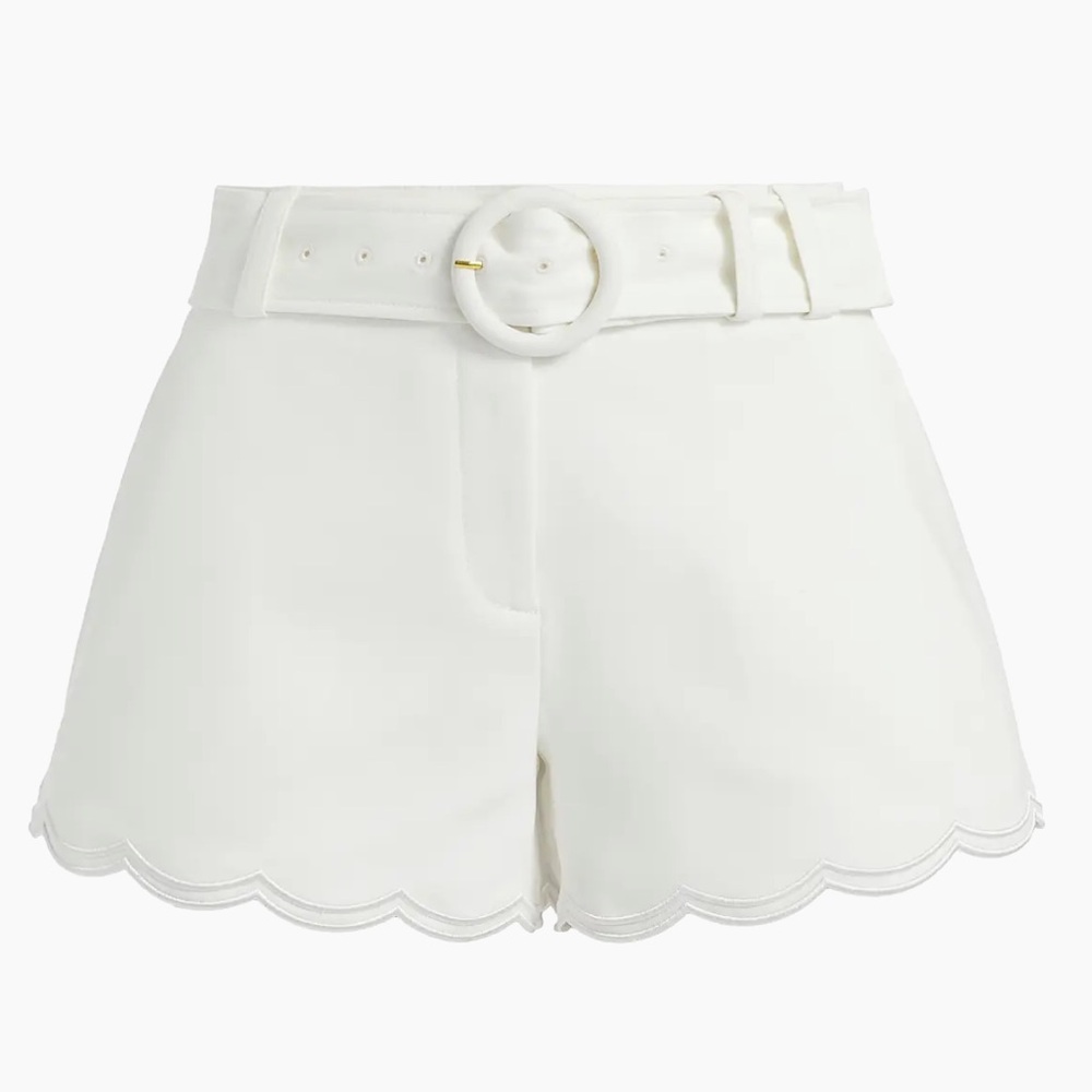 Ramy Brook Violeta Cotton-Blend Belted Shorts Size 8 NWT